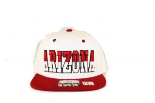 Comfortable Trendy State Hat, Adjustable Velcroback Arizona Red and White  Sports Fan Baseball Caps  Sports & Outdoors