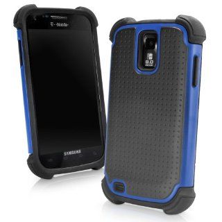 BoxWave Resolute OA3 T Mobile Samsung Galaxy S2 (Samsung SGH t989) Case   3 in 1 Protective Hybrid Case Featuring 3 Ultra Durable Layers for Extreme Protection   T Mobile Samsung Galaxy S2 (Samsung SGH t989) Cases and Covers (Tenacious Blue) Cell Phones &