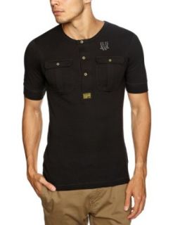 G Star Raw Cm R Granddad T Short Sleeve Shirt Cool Rib 84504.1141.990, Color Black, Size XXXL at  Mens Clothing store