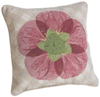 Janie Gross 18 inch Square Chenille Pillow, Orchid   Throw Pillows