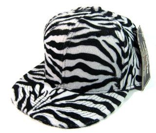 Zebra Print Snapback Hat Cap  Sports Fan Baseball Caps  Sports & Outdoors