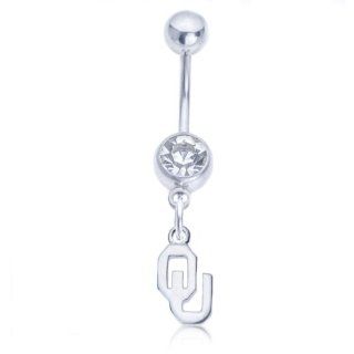 Oklahoma Belly Button Ring  Sports Fan Rings  Sports & Outdoors