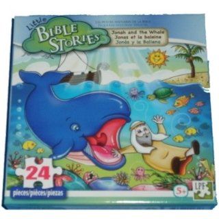 Little Bible Stories 24 Piece Puzzle   Jonah and the Whale Toys & Games