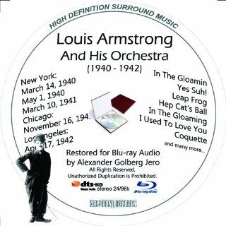 Louis Armstrong (1940 42) And His Orchestra Restored For Blu ray Audio Featuring Audio Only and Video Disc Produced with Short Films by Charly Chaplin Louis Armstrong And His Orchestra, Louis Armstrong Movies & TV