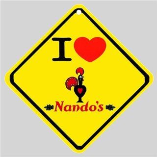 I Love Nando's Logo Car Window Sign 