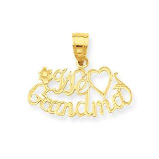 14K We Heart Grandma Pendant Jewelry