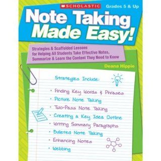 SCBSC 9780545115926 3   NOTE TAKING MADE EASY GR 5 amp; UP pack of 3  Early Childhood Development Products 