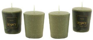 Root Candles Boutique 20 Hour Votive Candles, Hosta Green, 4 Pack   Scented Candles