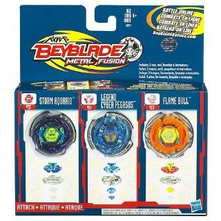 Beyblade Metal Fusion Tops 3 Pack Toys & Games