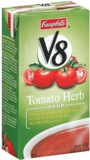 V8 Soup Soup Tomato Herb   12 Pack  Grocery & Gourmet Food