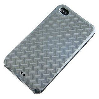 Lux Jacket Back Cover for iPhone 4 & 4S, Chrome Grate Cell Phones & Accessories