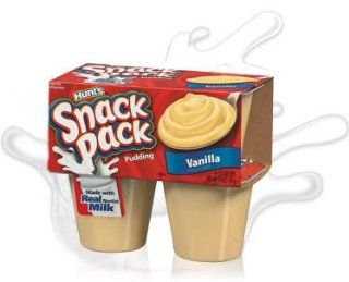 Hunt's Snack Pack Pudding, Vanilla, 4 Count (Pack of 6)  Grocery & Gourmet Food