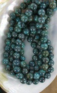 AAA AFRICAN CHRYSOCOLLA AZURITE BEADS 13.8mm ROUNDS~ 
