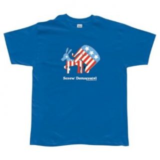 Screw Democrats T Shirt Novelty T Shirts Clothing