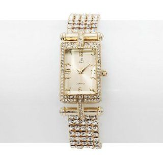 Colleen Lopez "Very Important Date" Pave Crystal 5 Strand Bracelet Watch Watches