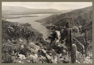 Theodore Roosevelt Dam, lake, cacti, Arizona, c1911   Prints