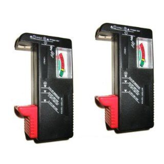 **  2 Universal Battery Testers(AA, AAA, C, D, 9V) for Energizer Duracell Batteries    