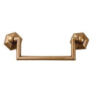 Bail Pull Antique Brass 3 3/4   Cabinet And Furniture Pulls  