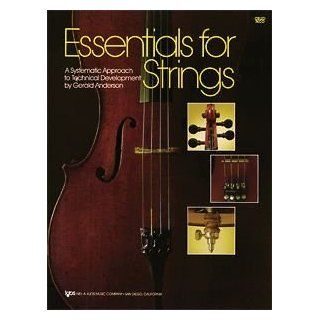 KJOS Essentials for Strings Cello Book Gerald Anderson 
