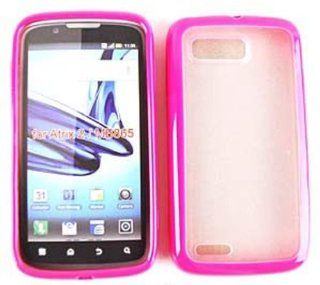 For Motorola Atrix 2 Mb865 Magenta Clear Hard Shell Rubberized Skin Accessories Cell Phones & Accessories