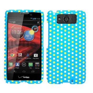 MOTOROLA DROID MAX XT1080M DOTS ON LIGHT BLUE MATTE TEXTURE CASE ACCESSORY SNAP ON PROTECTOR Cell Phones & Accessories
