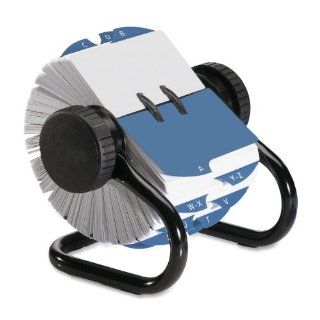 Rolodex Open Rotary Card File with 500 2 1/4 x 4 Inch Cards and 24 Guides (66704) 