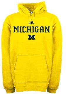 Michigan Wolverines adidas Gold Football Sideline Hoodie  Sports Fan Sweatshirts  Sports & Outdoors