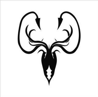 Game of Thrones House Greyjoy Kraken Emblem Vinyl Die Cut Decal Sticker 6" Black 