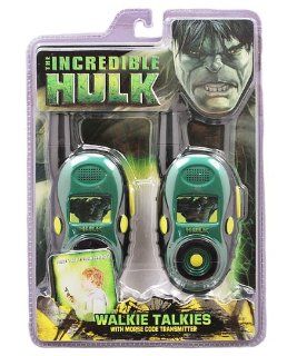 Incredible Hulk Walkie Talkies with Morse Code Transmittor Toys & Games