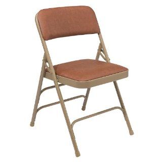 NPS Vinyl Upholstered Premium Folding Chair Triple Brace Double Hinge (National Public Seating NPS 1300) 