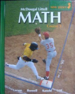 McDougal Littell Middle School Math New Jersey Student Edition Course 3 2008 MCDOUGAL LITTEL 9780618922932 Books