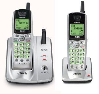 Vtech ia5847   5.8 GHz Two Handset Coredless Phone Sytem w/ Caller ID  Cordless Telephones  Electronics