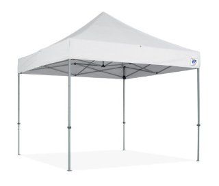 E Z UP Eclipse II 10 by 10 Instant Shelter with Aluminum Frame, White  Outdoor Canopies  Patio, Lawn & Garden