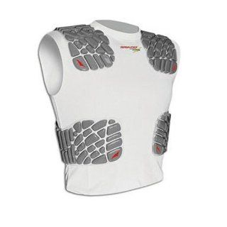 Rawlings Zoombang Adult Compression Padded Shirt (White, Small)  Sports & Outdoors