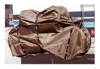 Brown Polyester TRAILERABLE BICYCLE COVER 3 Bike Max RV Transport Travel Transit 