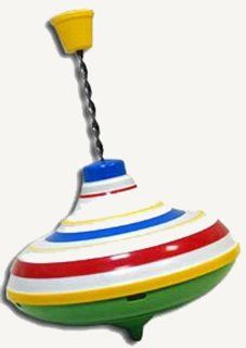 TOY   Spinning Top with Stripes [Think  what is most important in a spinning top? That it is able to spin and not fall? No o o.Although I can do that. Here, lookoops The most important thing in a spinning top is that it can buzz captivatingly and without