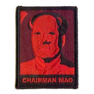 David Cherry Artist Patch   China's Chairman Mao   RARE Clothing