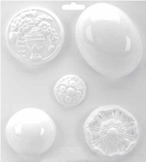 Yaley Soapsations 8x9 Soap Molds Oval & Round Dome/Basket/Flower/Round