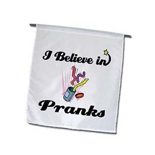 3dRose fl_105496_1 I Believe in Pranks Garden Flag, 12 by 18 Inch  Outdoor Flags  Patio, Lawn & Garden