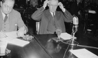 1939 photo Former Secretary of State fears Neutrality Act may aid attack on U e6  