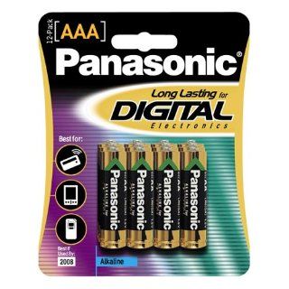 Panasonic Digital Alkaline AAA Batteries (LR03GA12B) (LR 03GA12B) Electronics