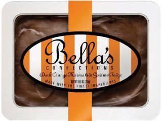 Bella's Confections Dark Chocolate Orange Marmalade  Fudge  Grocery & Gourmet Food