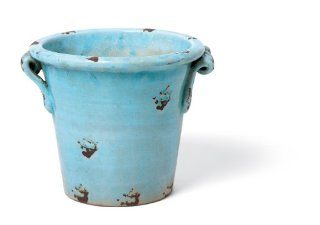 Foreside 71211 Prosecco Planter, Large, Turquoise (Discontinued by Manufacturer)  Patio, Lawn & Garden