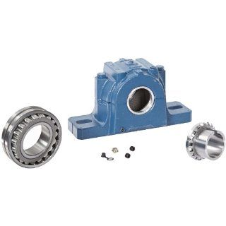 SKF Spherical Roller Pillow Block, 2 Bolts, Adapter Mount, Expansion Type, Labyrinth Seals, Cast Iron, Inch Pillow Block Bearings