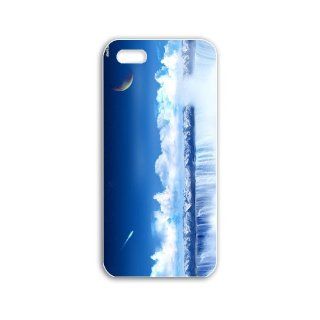 Design Apple Iphone 5C Fantasy Series blue waterfall fantasy Black Case of Hallowmas Cellphone Shell For Girls Cell Phones & Accessories