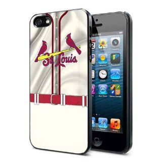 Gray and Red St. Louis Cardinals Jersey Iphone 5 Case Cell Phones & Accessories
