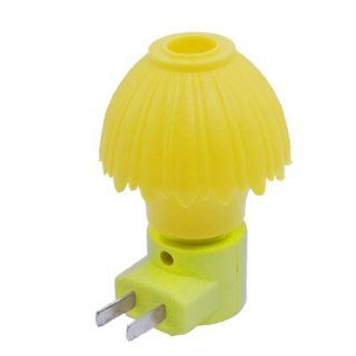 US Plug 110 240VAC Bedroom Mini 3 Modes Plastic Case Yellow Light Bulb  