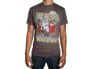Junk Food The Freaks Come Out At Night Cereal Characters Taupe Mens T shirt Clothing