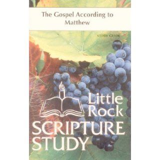 The Gospel According to Matthew Study Guide (Little Rock Scripture Study) Jerome Kodell O.S.B. 9780814616369 Books