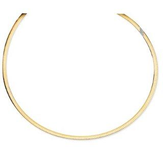 14K 17 20in Adj able Reversible Omega Necklace   17 Inch   JewelryWeb Jewelry